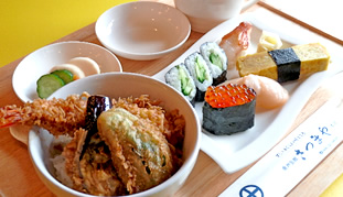 ミニ天丼・にぎりセット